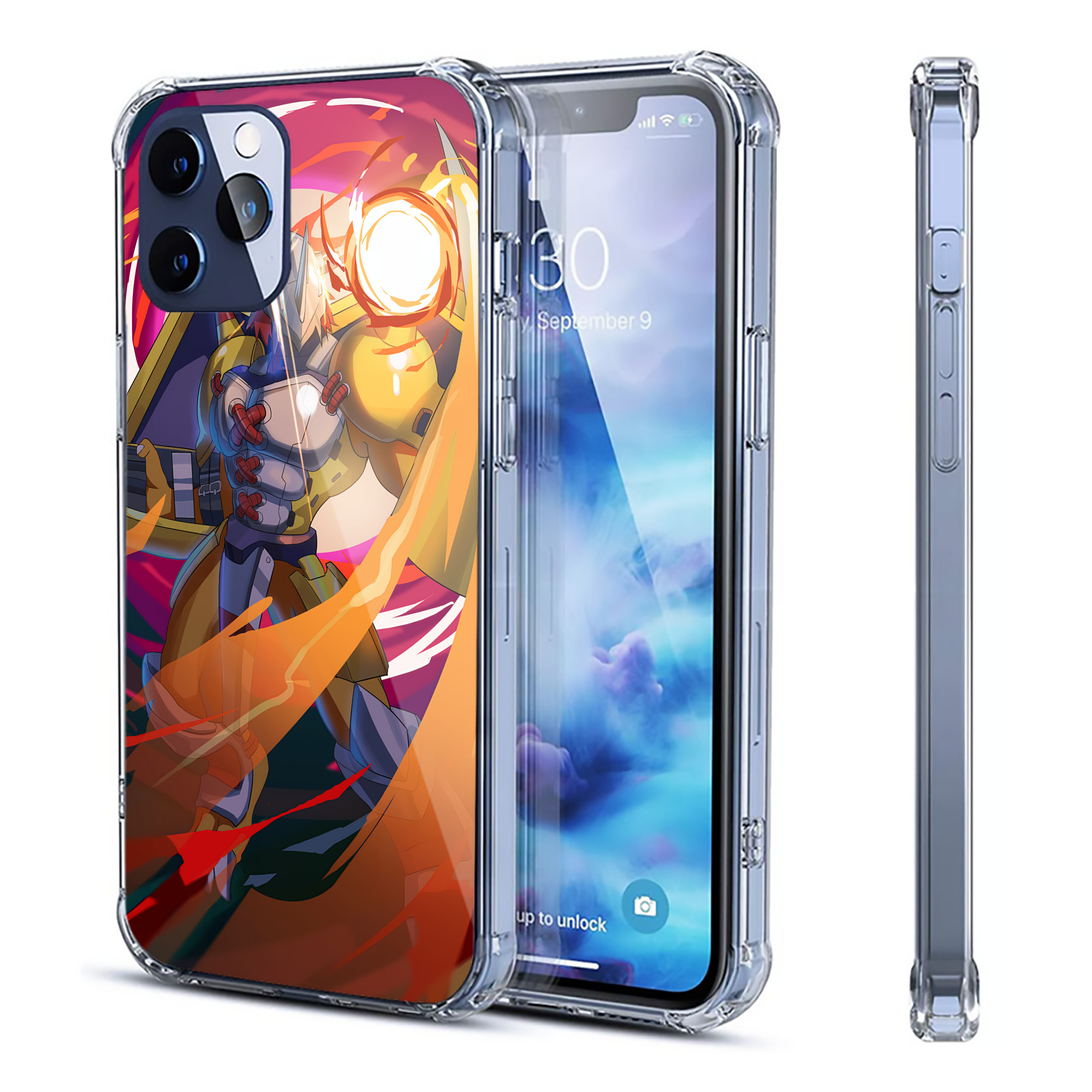 （画像用） Digimon デジタルモンスター/デジモン 【iPhone 12シリーズ対応】透明スマホケース（クリアソフトケース）